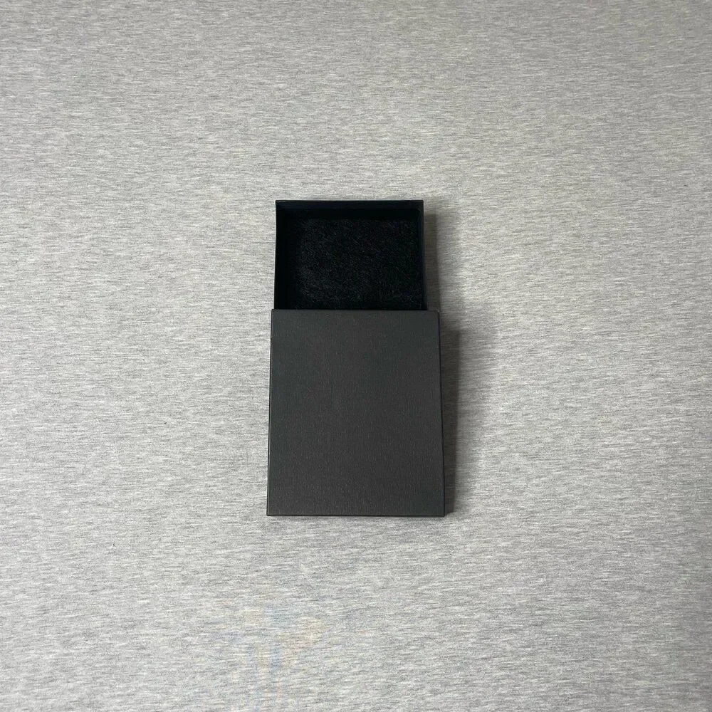 Macy’s Solid Black 5.5” x 6” Jewelry Necklace & Bracelet Gift Box
